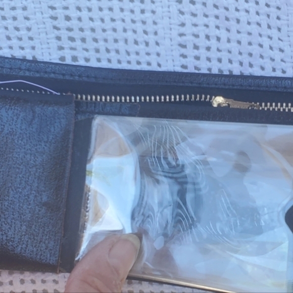 Black Leather Vintage‎ wallet  NEW - Picture 8 of 9